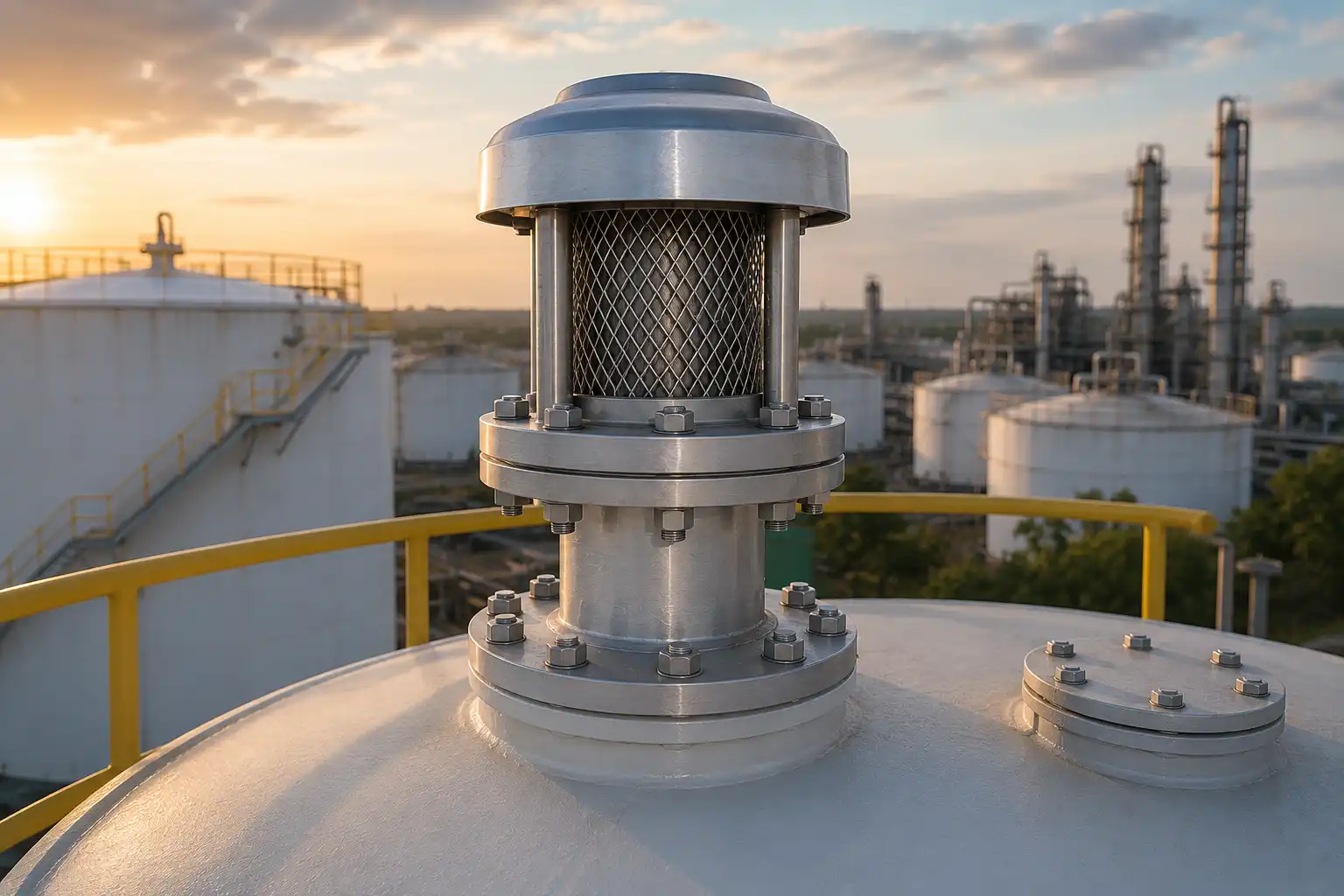 End-of-line flame arrester