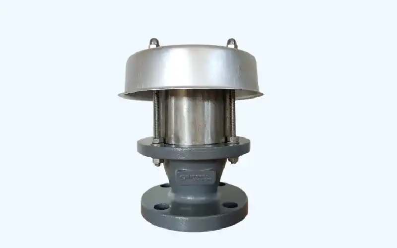 Flameless explosion venting system installed on an indoor enclosed conveyor handling combustible dust